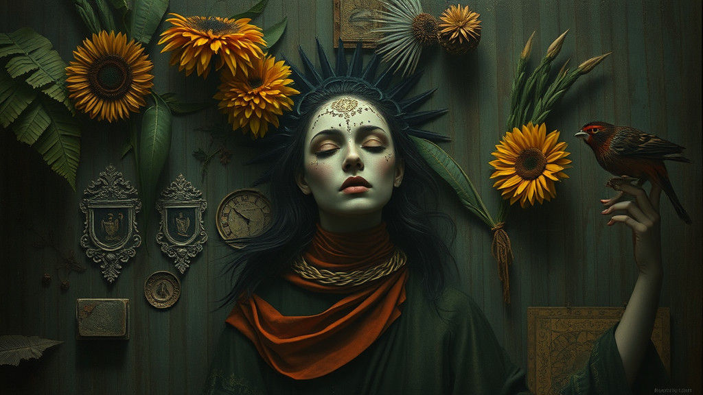 Surreal Dreamscape Inspired by Art Masters