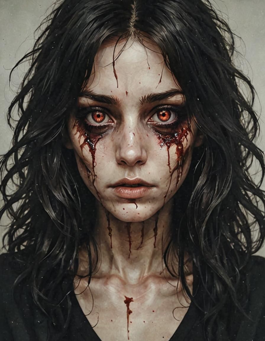 Intense Gaze: A Soulful, Full-Height Portrait