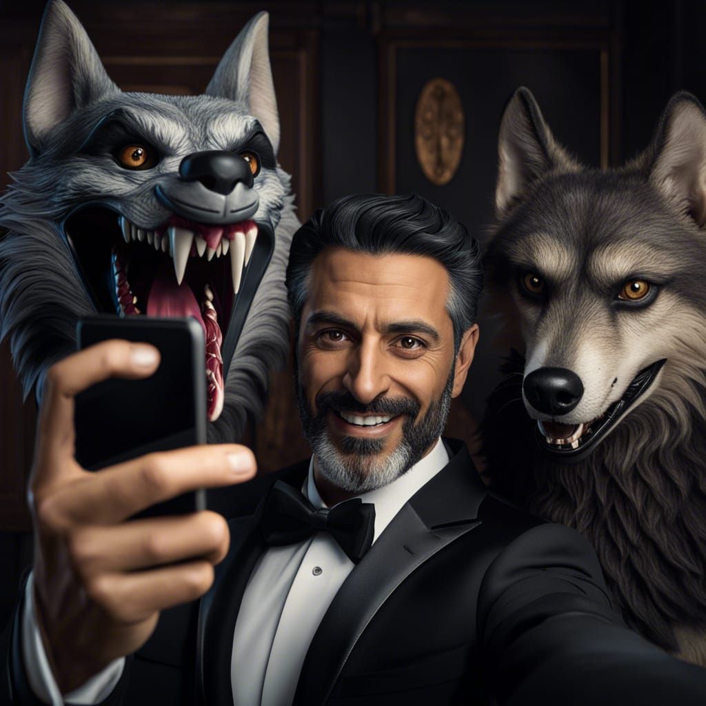Selfie with Mr. Werewolf 😁😁