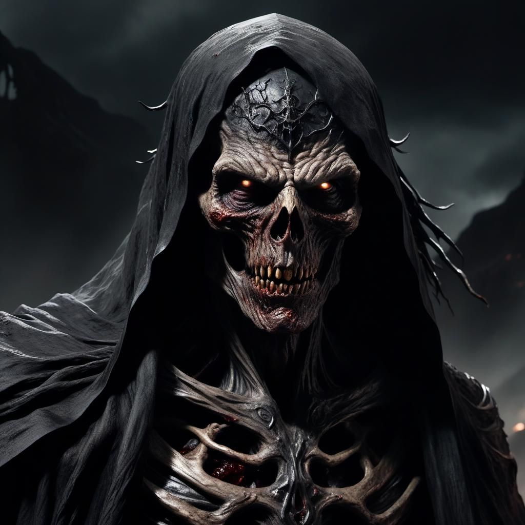 Myrkul, God of Death in Dark Fantasy Art