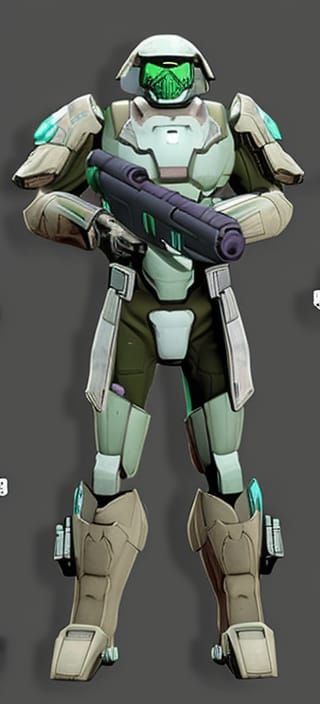 Armored Sci-Fi Soldier Concept Art