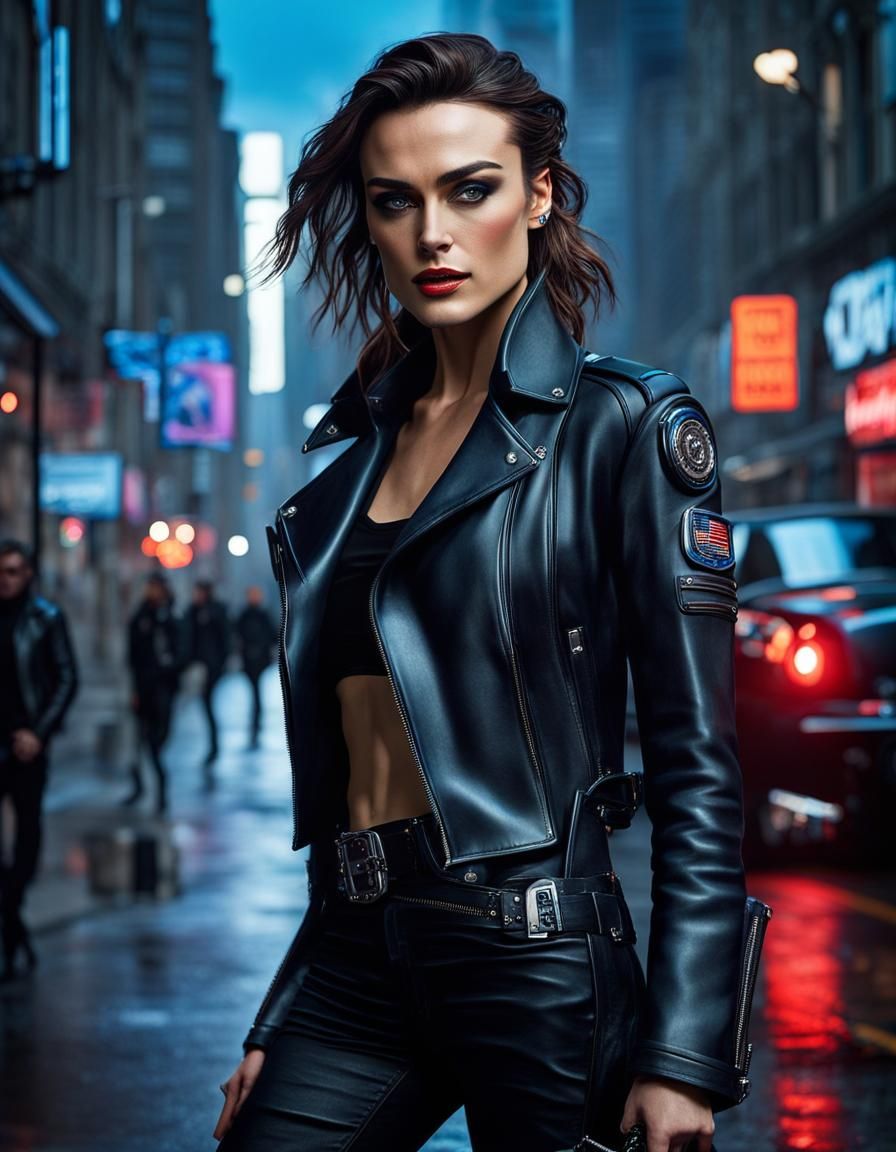 Cyberpunk Rockstar in London: Ultrarealistic AI Portrait