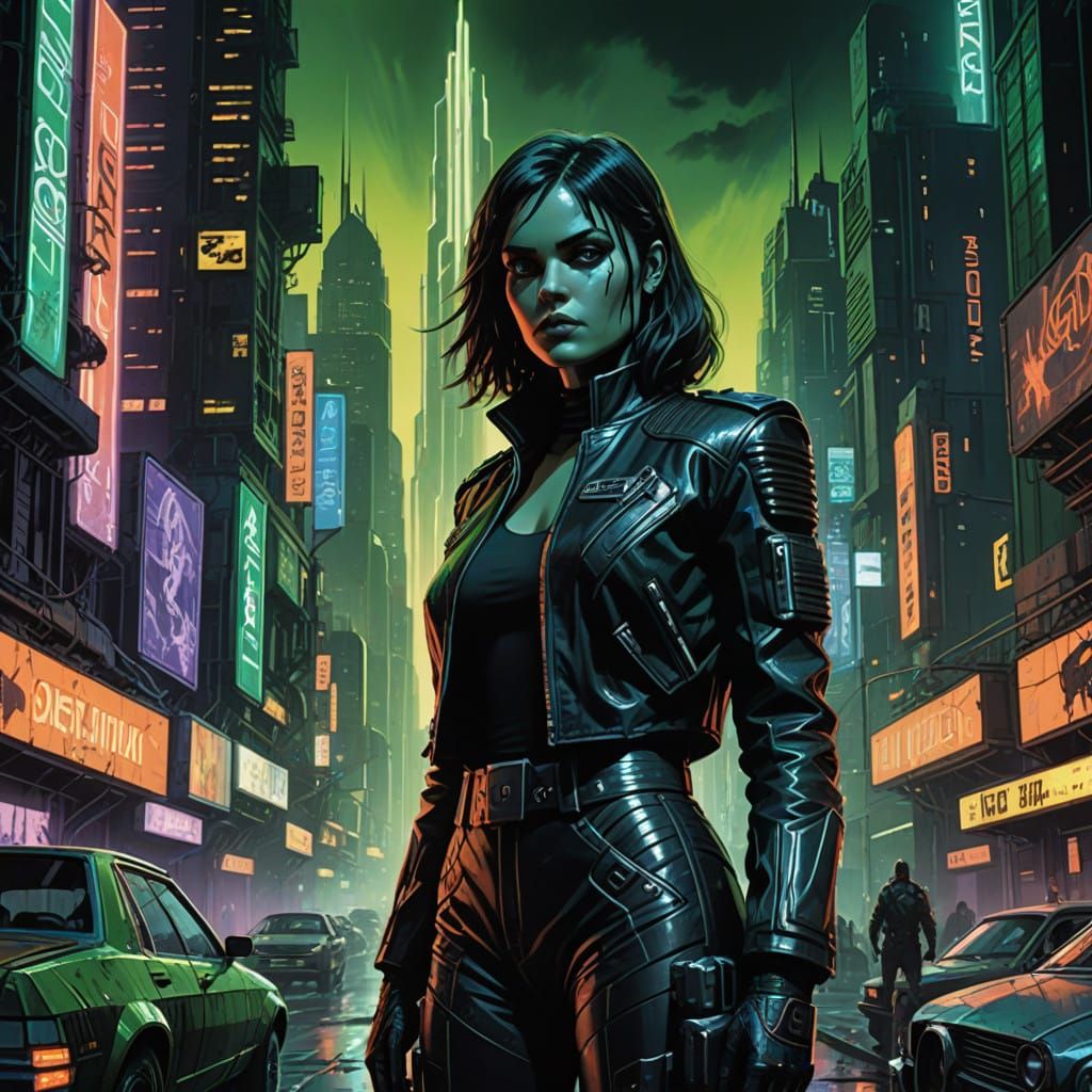 Dorothy in Cyberpunk Emerald City