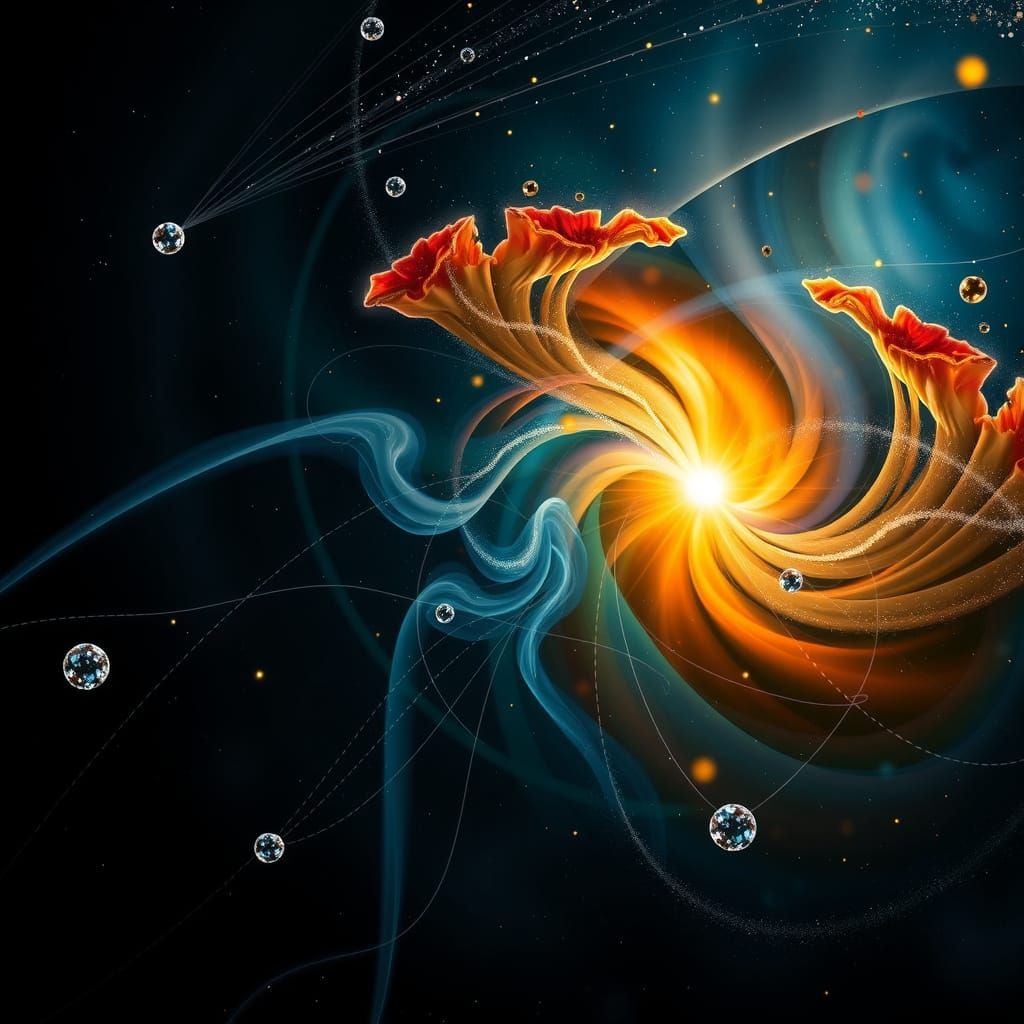 Flow-Flux Field Theory Visualization for Nobel Prize