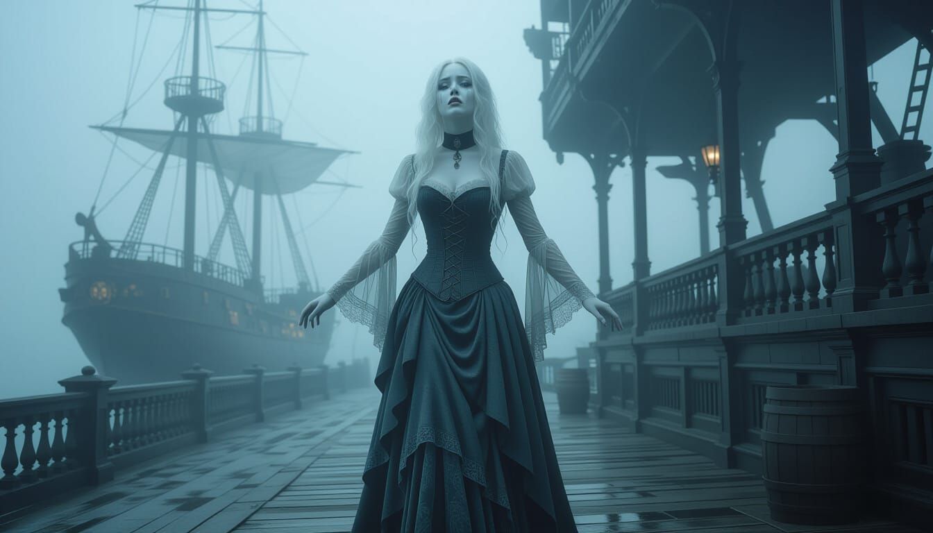 Ghostly Steampunk Spirit Haunts Midnight City