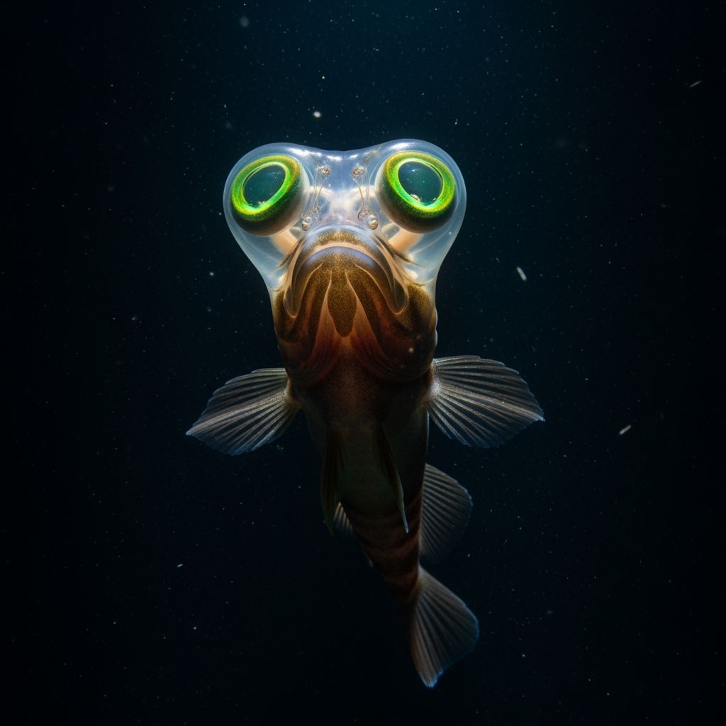 Barreleye Fish: Deep Sea Transparency
