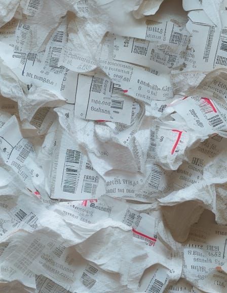 Crumpled Origami Flower with Glitch Art Effect