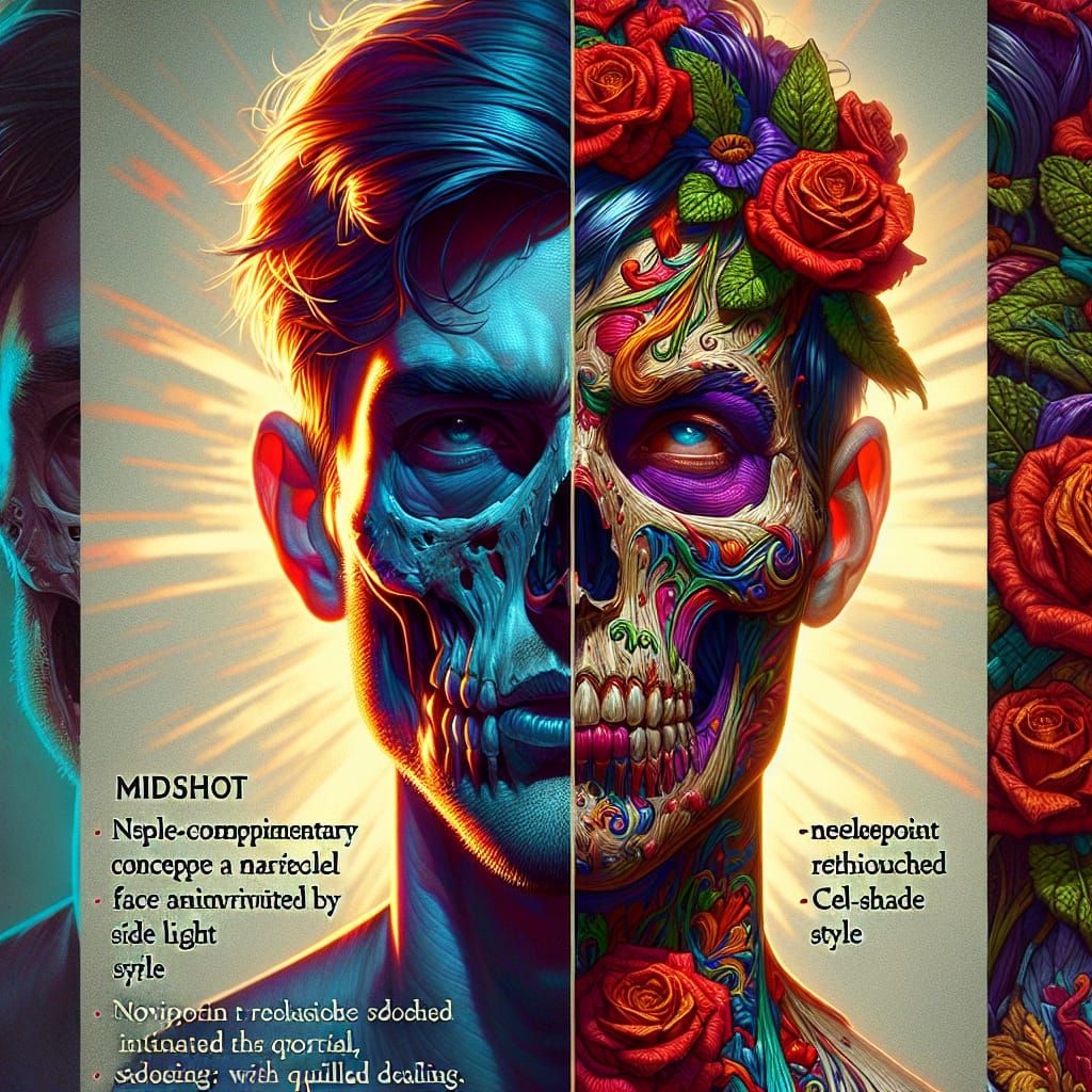 Detailed Hyperrealistic Concept Art in Zombiecore Style