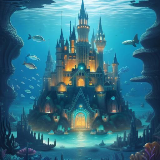 Atlantis: Holographic Astral City Illustration