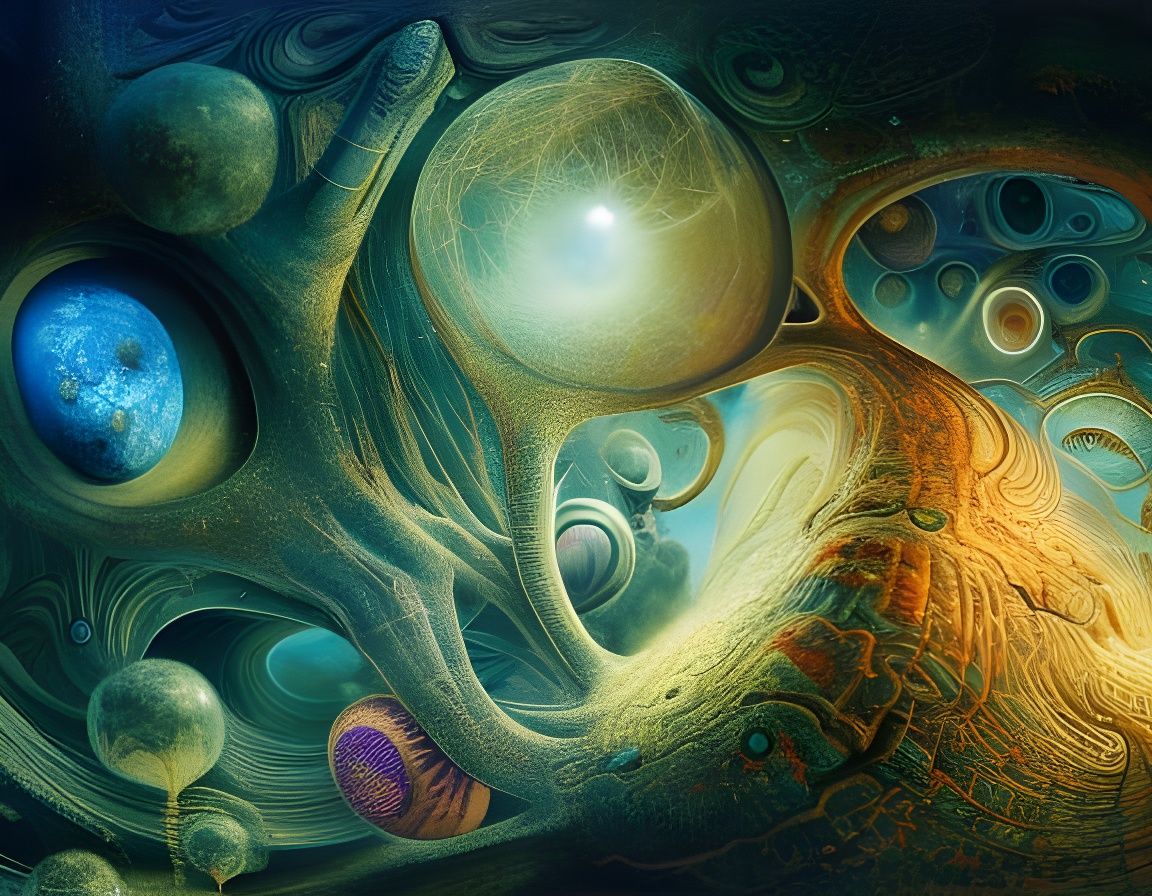 Alien Galaxy as Digital Illustration