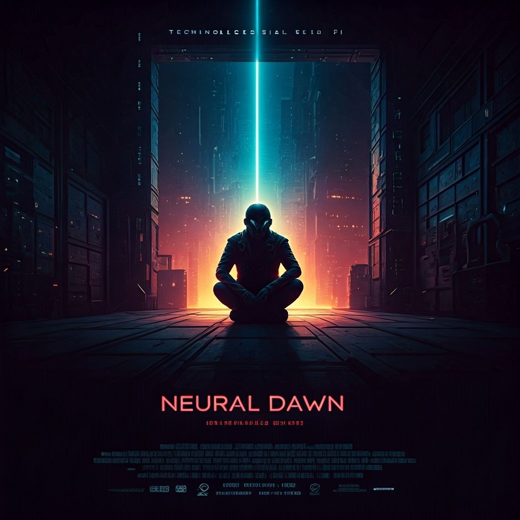Neural Dawn Sci-Fi Movie Poster Art