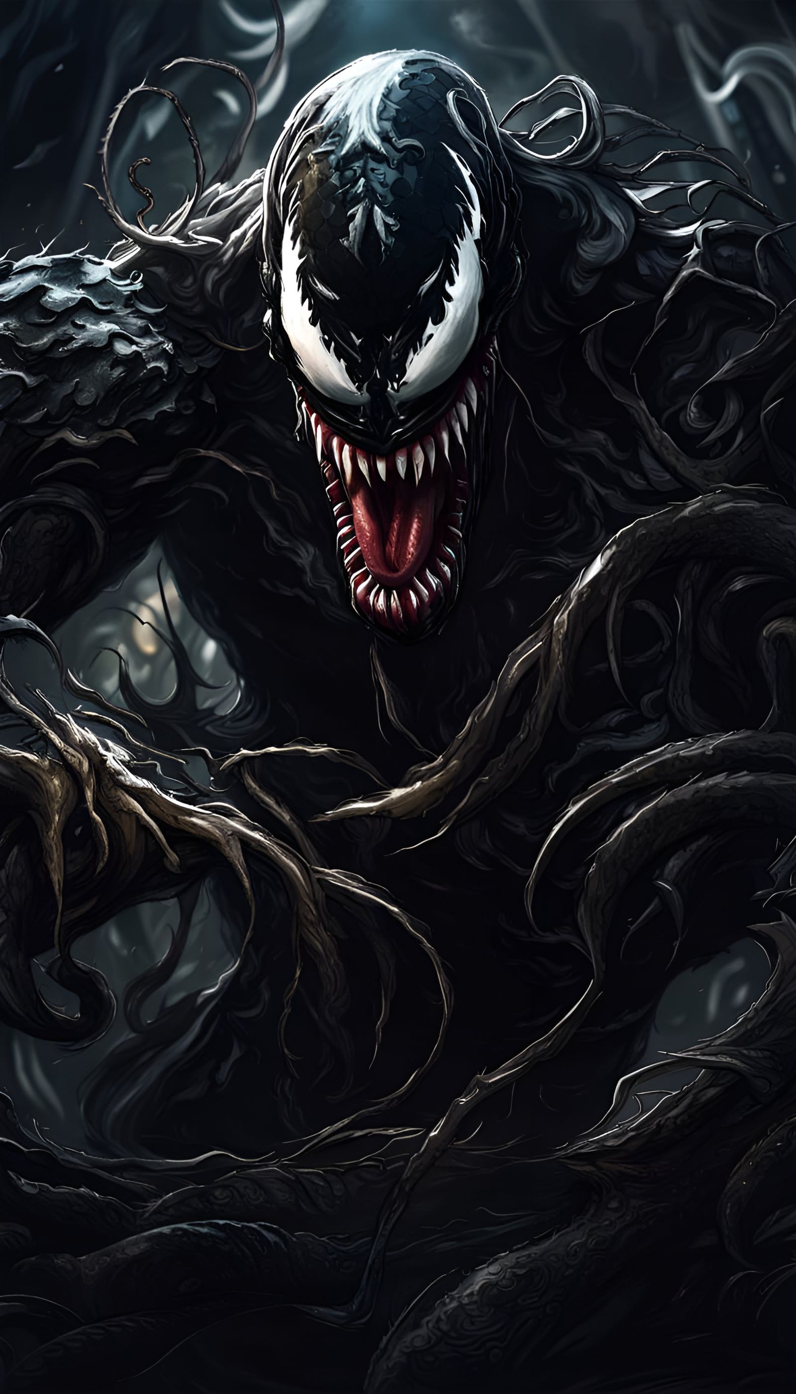 Sinister Venom Poster Art in High Fantasy Style