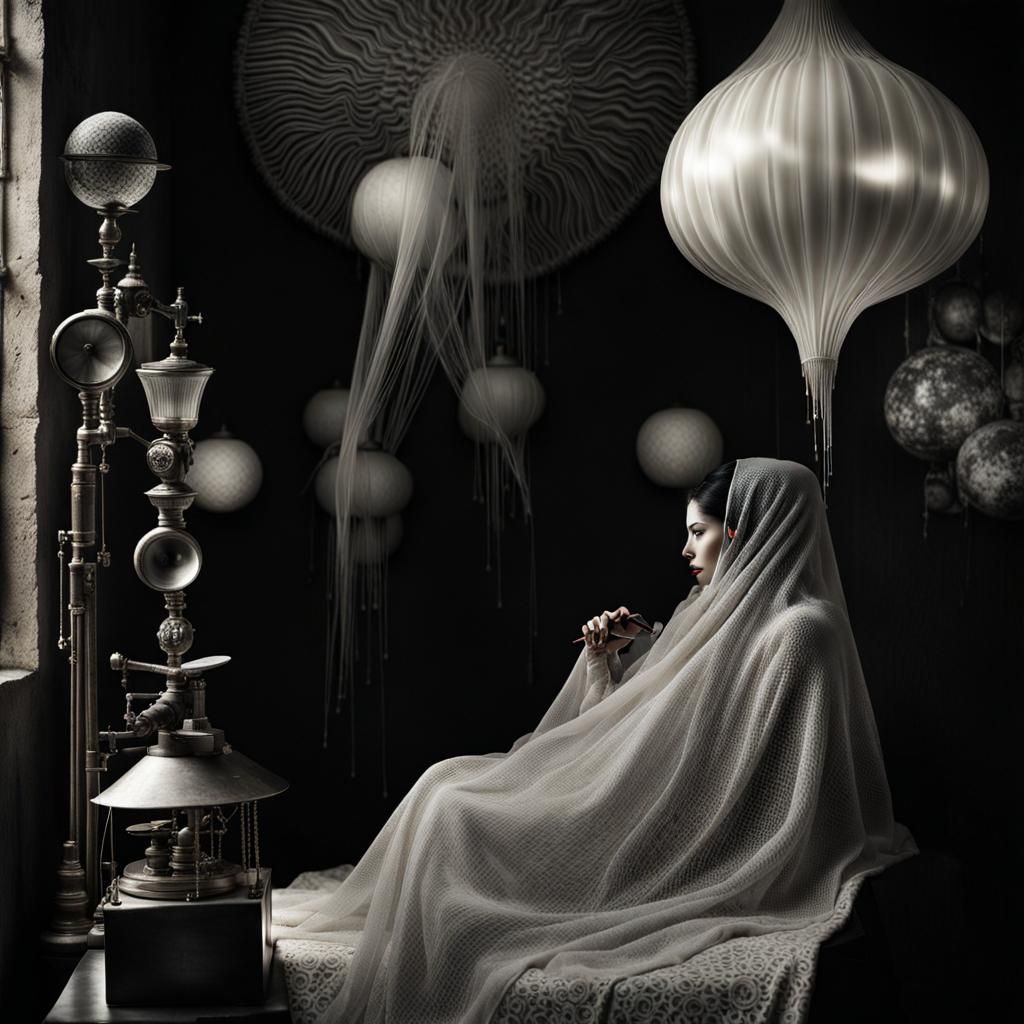 Magical Bioluminescent Jellyfish in a Surreal Dreamscape