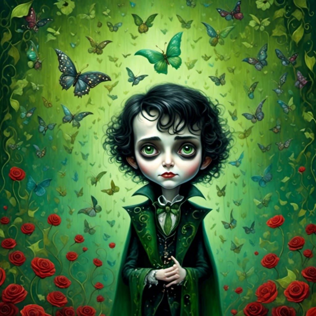 Johnny Depp as Barnabas Collins, Burton-esque Art