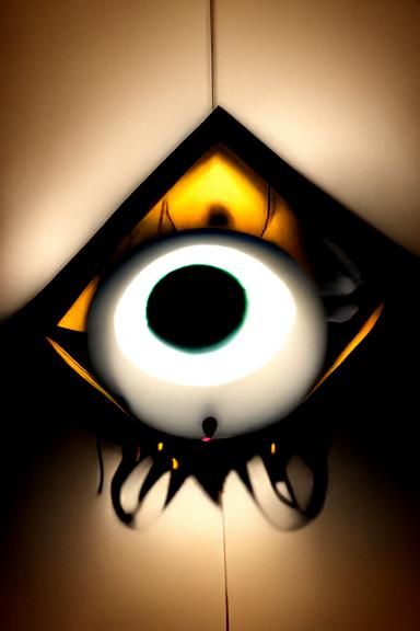 Glowing Eyes in the Dark: A Hyperrealist Digital Painting