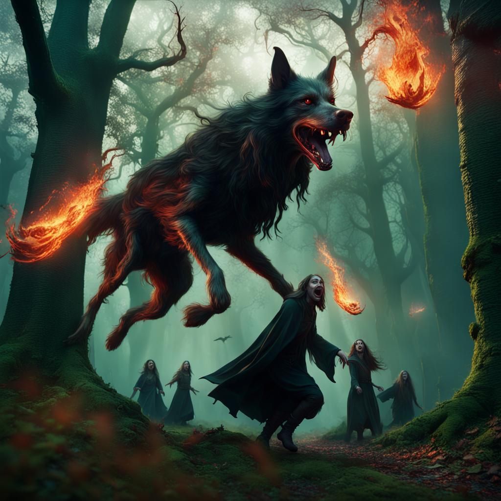 Witches in Ancient Woodland Fantasy Concept Art