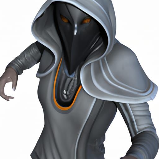 Mysterious Hooded Alien Warrior