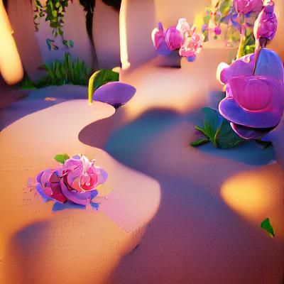 Secret Flower Garden in Unreal Engine