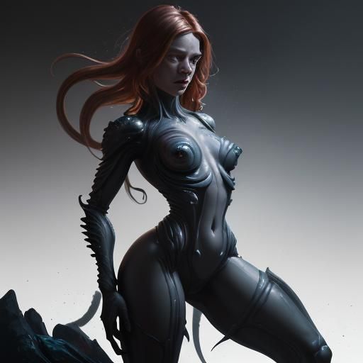 Kim Possible as a Dark Fantasy Xenomorph