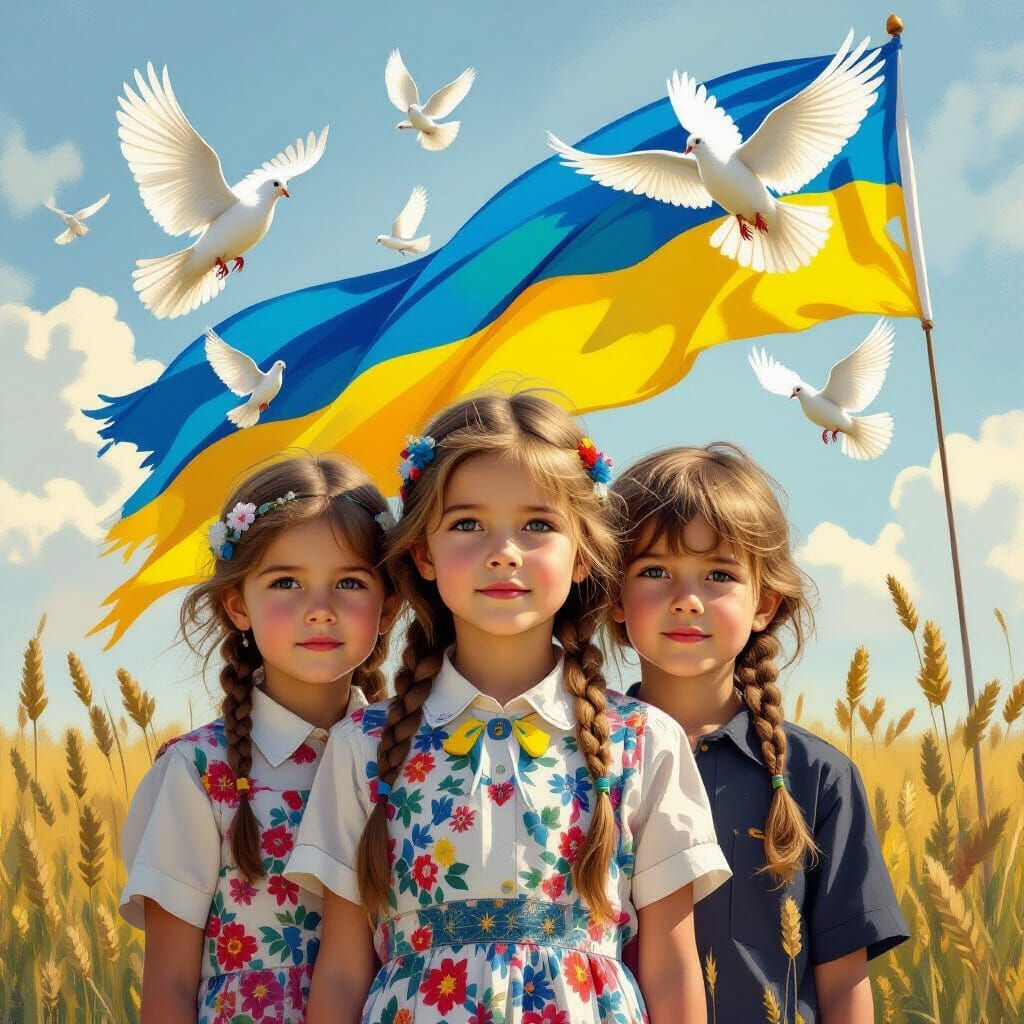 Ukrainian Children Embrace Freedom and Dignity with National...