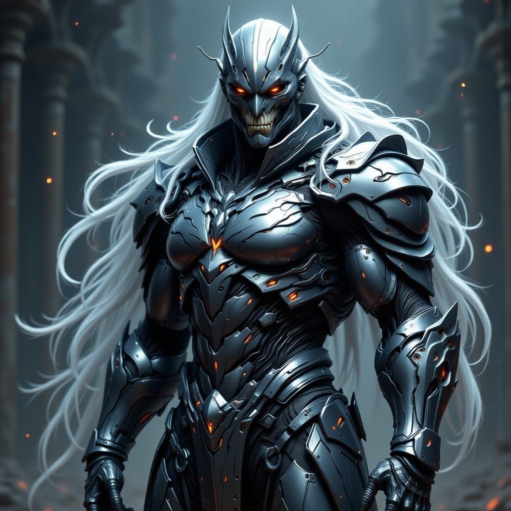 Cybernetic Super Soldier in Modern Battle Suit