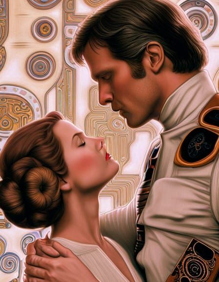 Star Wars not by Gustav Klimt