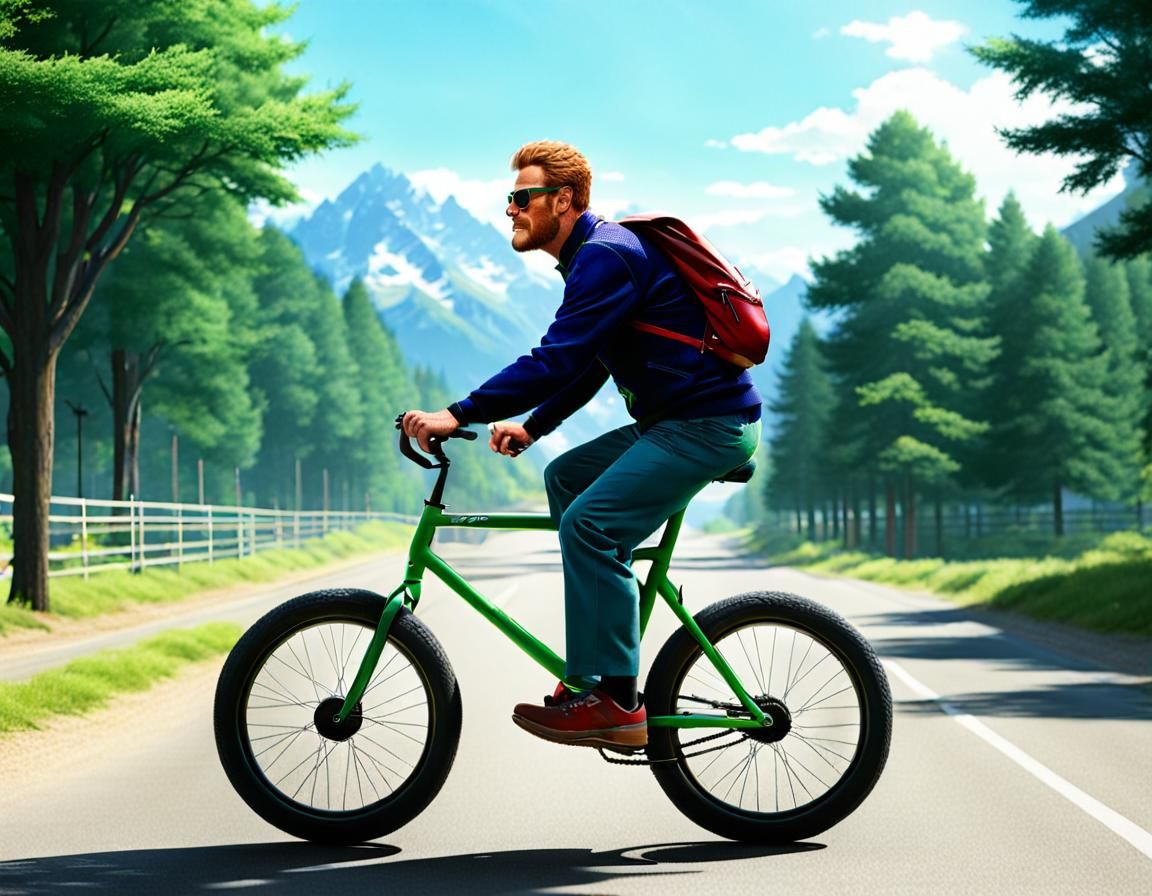 Spike Rides a Bike: AI Interpretation