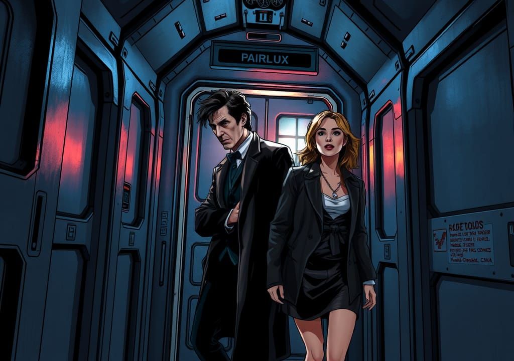 Doctor Who: Secret Room in Gritty Cyberpunk TARDIS