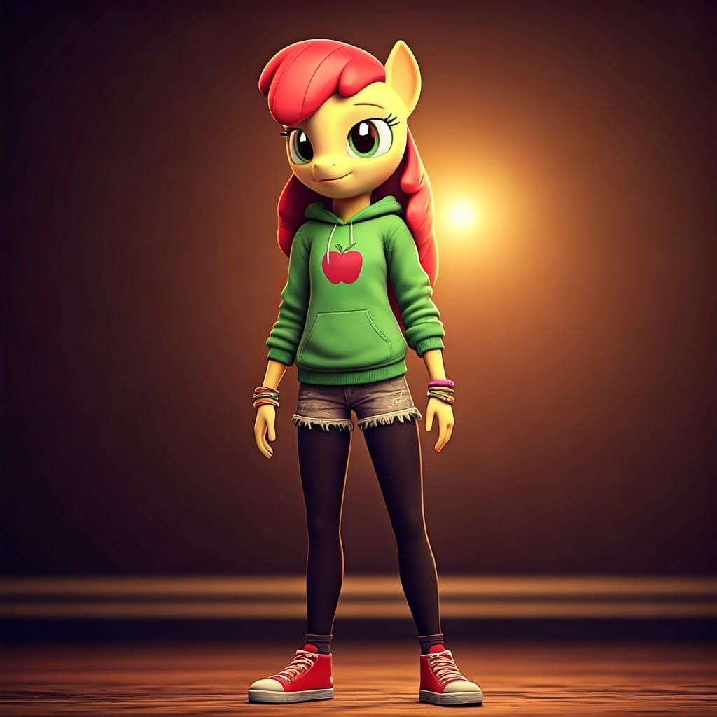 Applebloom in Cinematic Style with Vibrant Details