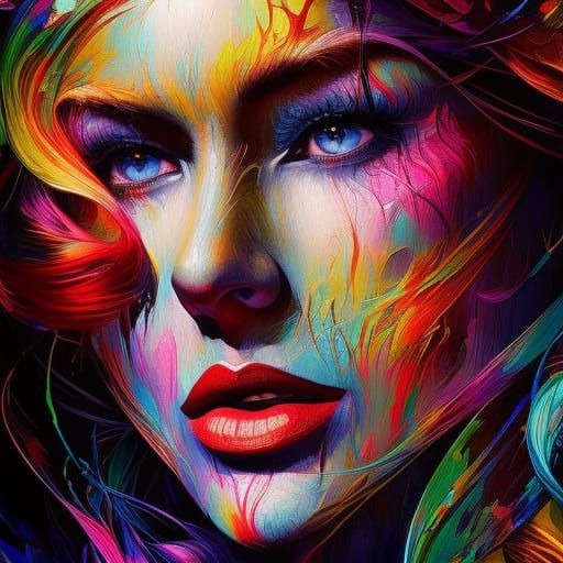 Smiling Scarecrow in Comic Book Style Horror