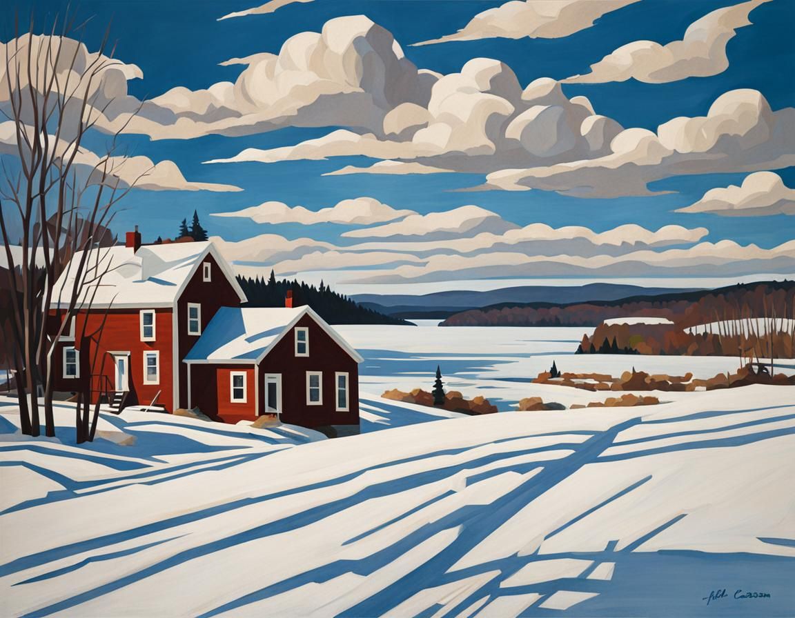 Canadian Landscape Painting in Casson's Style