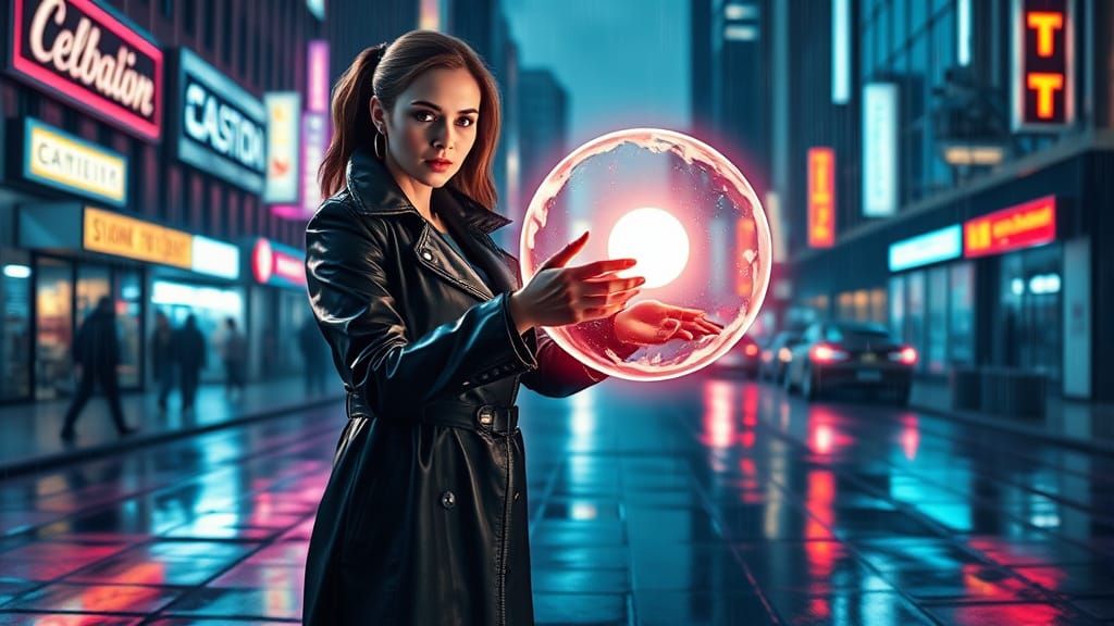 Cyberpunk Futurist Scientist Unveils Cesium Atom