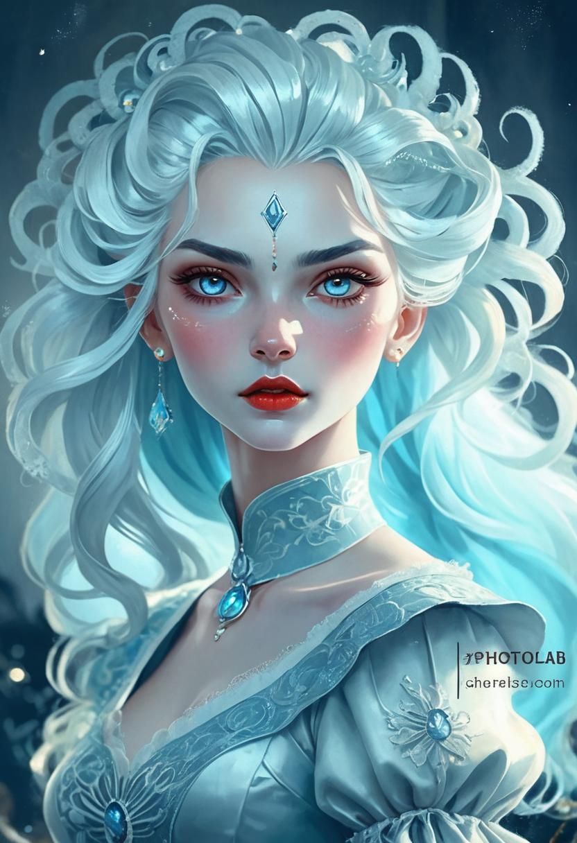 Elegant Woman Portrait in Golden Oil Painting Style