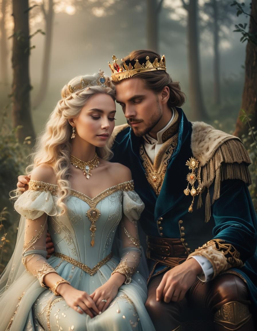 King Arthur and Queen Guinevere