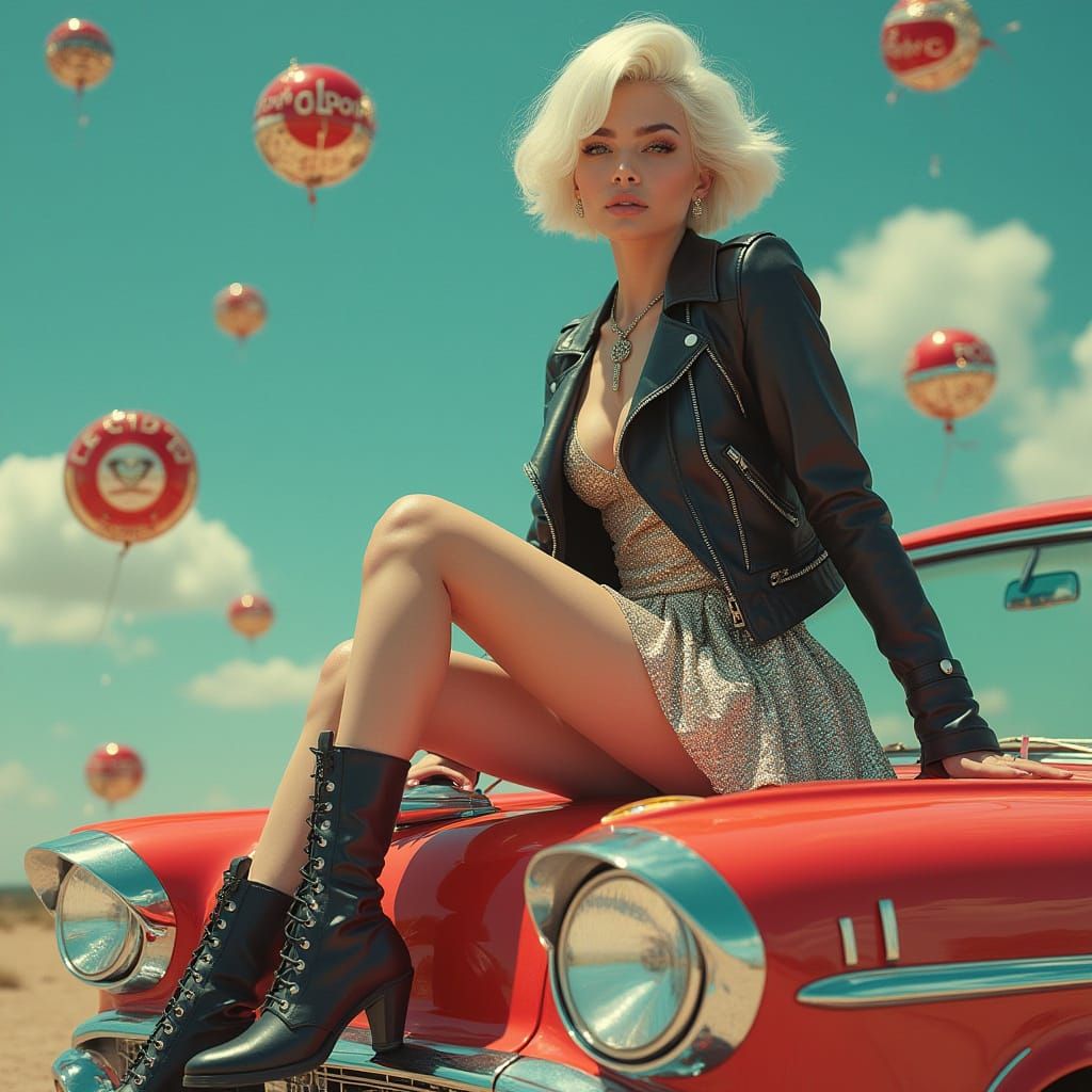 Retro-Futurist Pin-Up Fantasy in Magical Realism