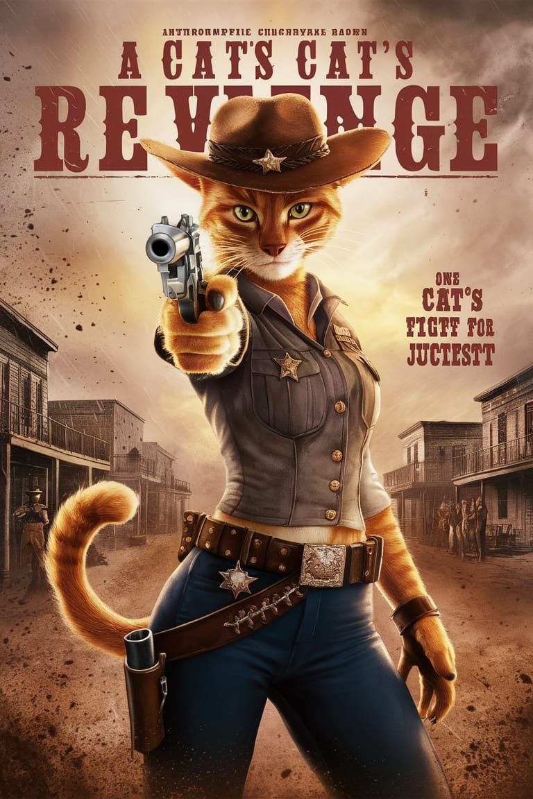 Made-up Movie Poster ⭐️ »A Cat's Revenge«