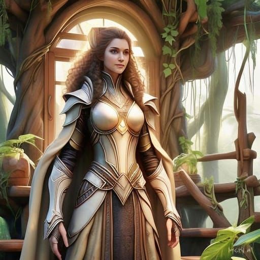 Golden Hour Fantasy in a Cozy Treehouse