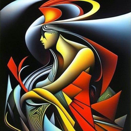 Surreal Butterfly in Comic Book Art Style