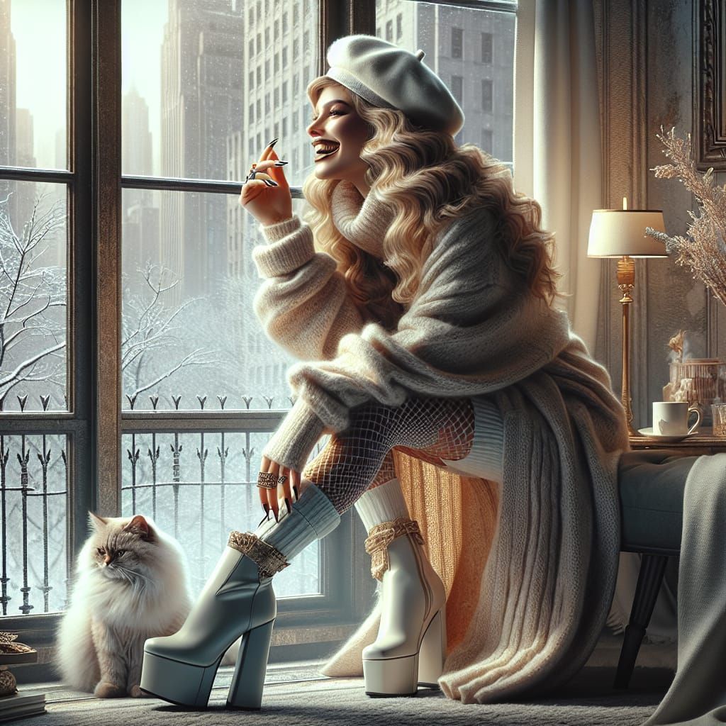 Hyper Realistic Portrait of a Beautiful Woman in Soft Light