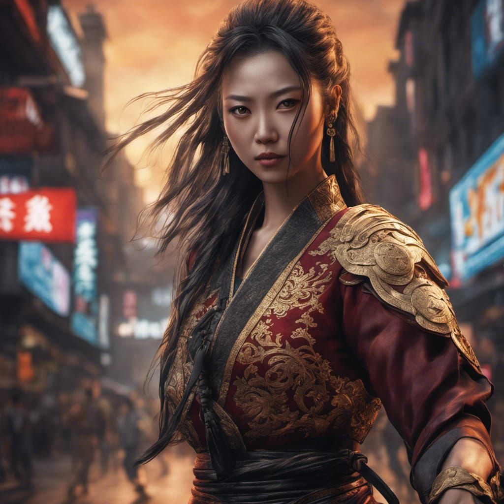 Leifang: Hyperrealistic Martial Arts Portrait