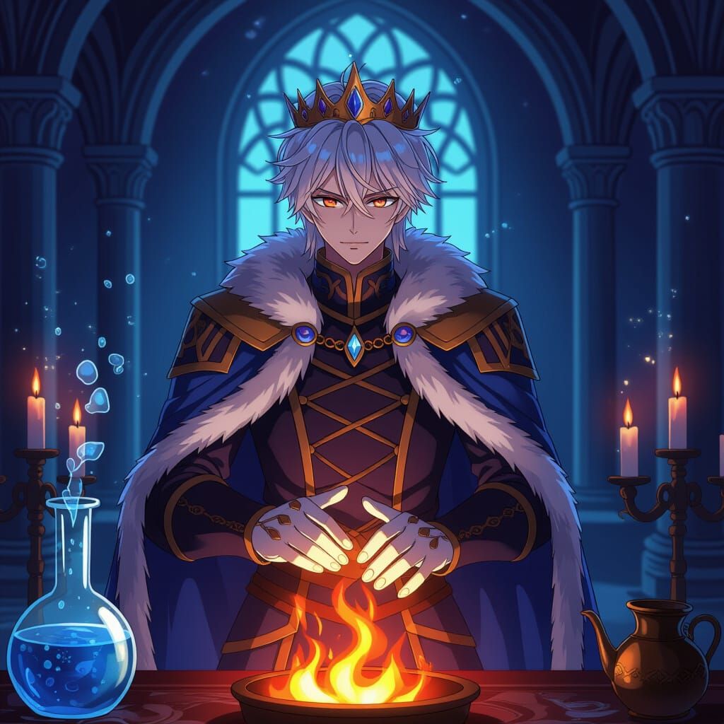 Anime Prince's Internal Conflict: Frost and Flame