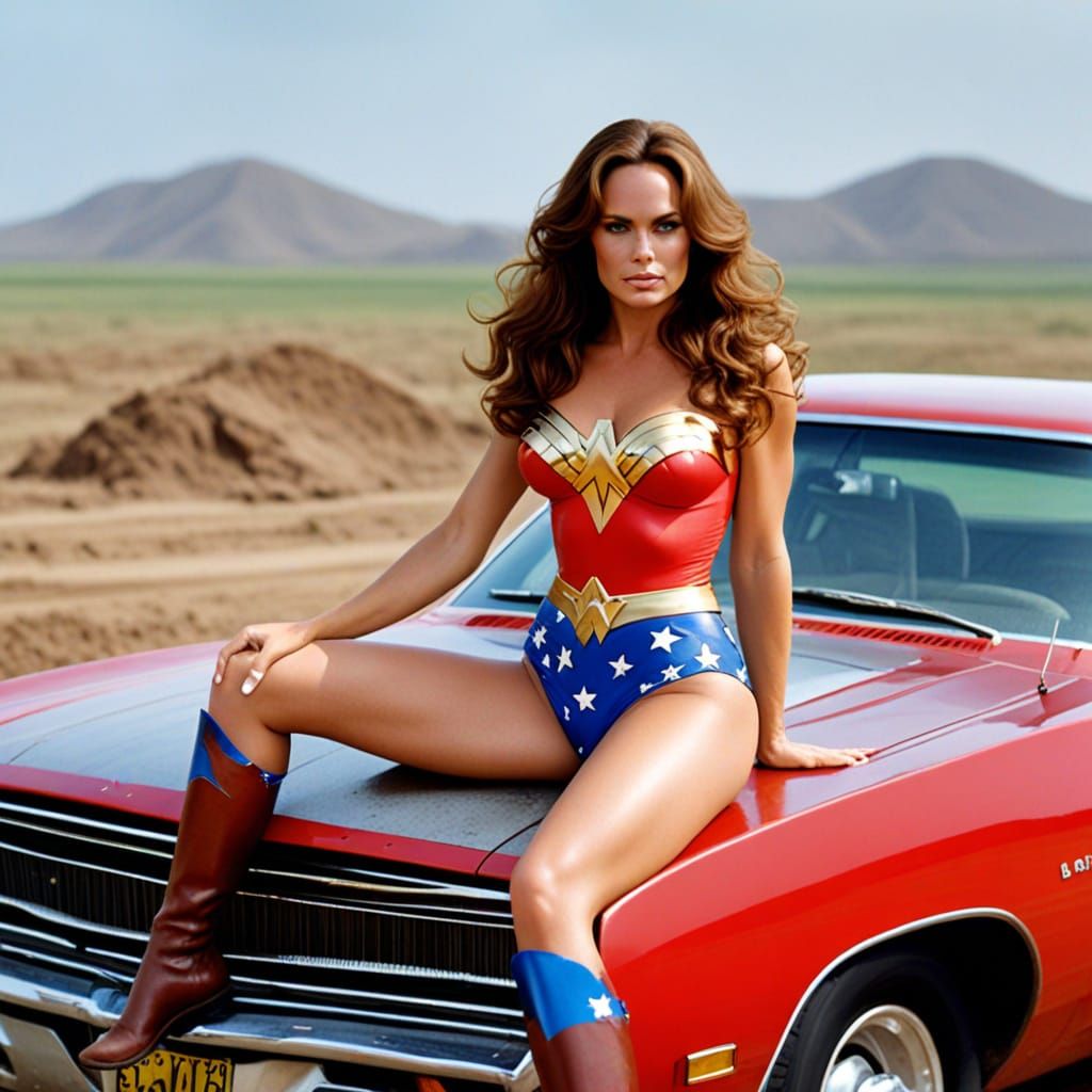 Wonder Woman Inspires Daisy Duke in High-Speed Chase