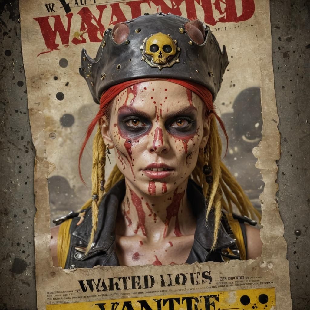 Alien Pirate Wanted Poster in Star Wars Style