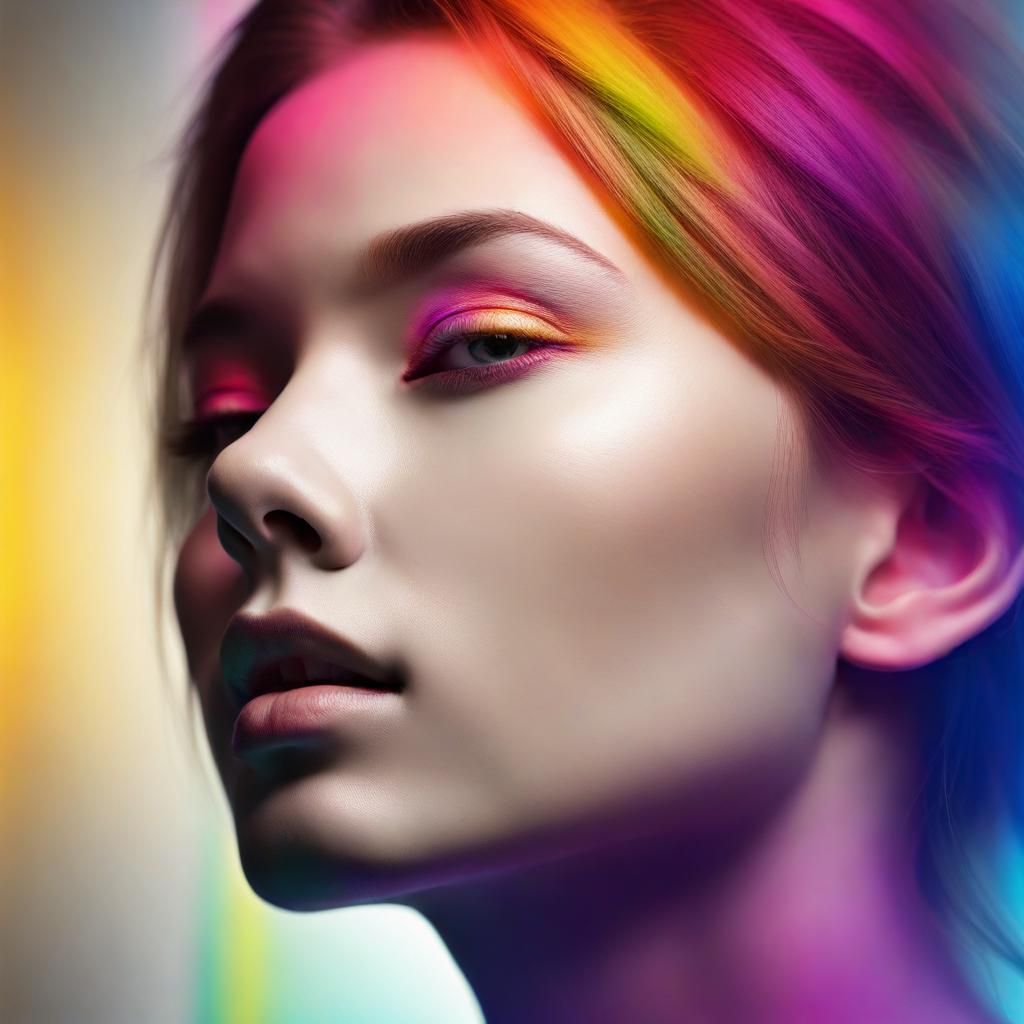 Dramatic Portrait with Vivid Color Depth