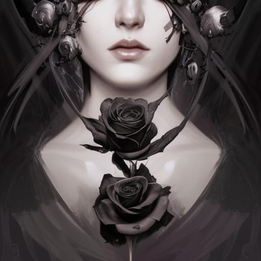 Gothic Black Rose I love black roses