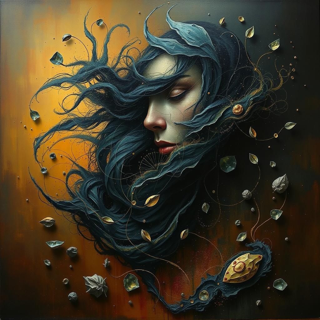 Ethereal Spirit Emerging from Glowing Essence