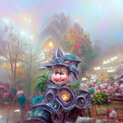 Ethereal Landscape in Thomas Kinkade Style