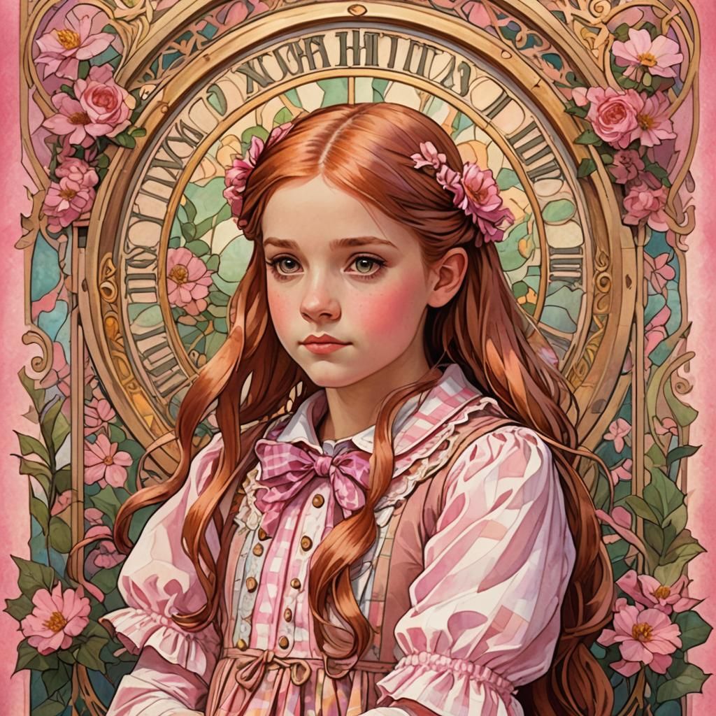 Ginny Weasley in Art Nouveau Style