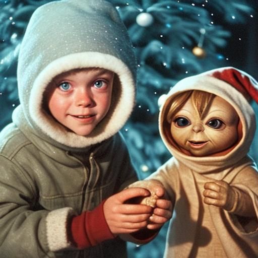 E.T. and Elliot's Family Celebrate Christmas