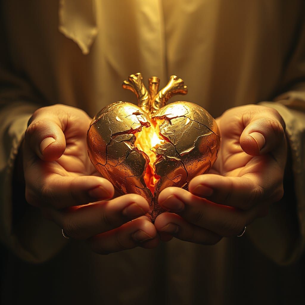 Jesus Mends a Broken Heart with Divine Love